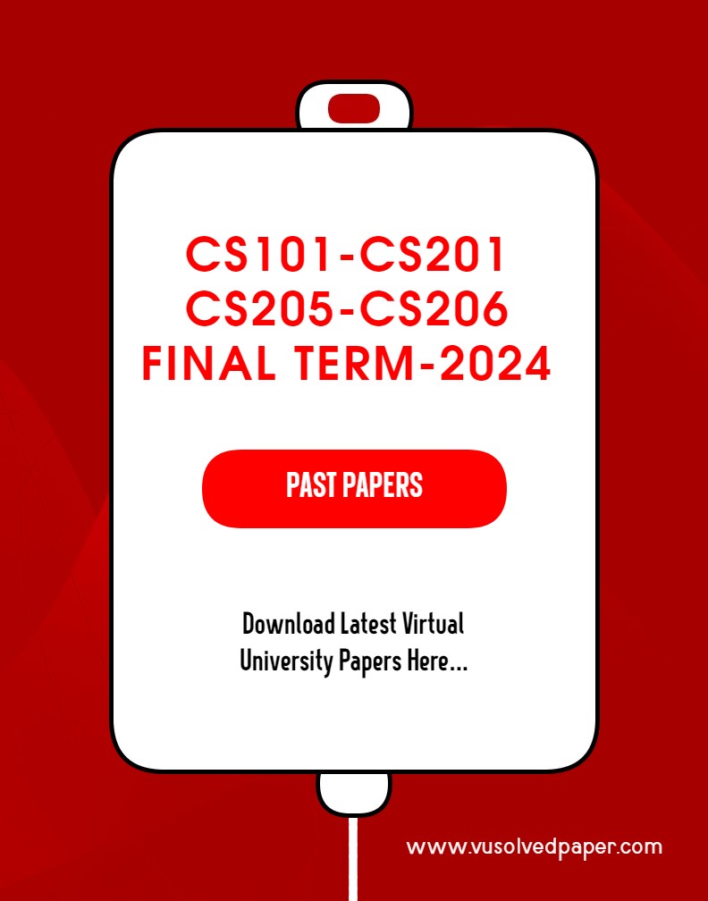 Virtual University Past Papers 2024
